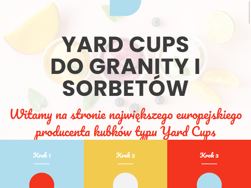 Sweet World - wytwórca kubków Yard Cups do granity